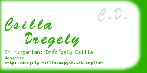 csilla dregely business card